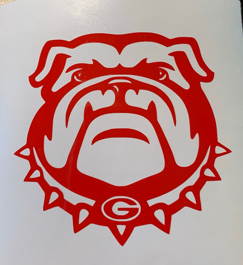 Georgia Bulldog Vinyl Custom Decal | Etsy