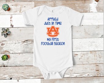 First Football Season, Auburn Tigers Fan, New Baby Gift, Baby Shower