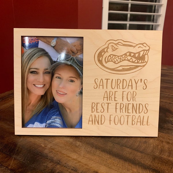 Custom Personalized Picture Frame, Saturdays Are For Best Friends And Football, SEC/NFL, Game Day Frame