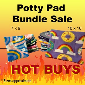 Potty Pad Packs! Absorbent, Reversible & Ready-to-Ship-- Potty Corners, Lap Pads, Food Areas -All Small Pets, Guinea Pig, Hedgehog, Ferret