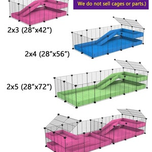 Kavee Fleece Loft and Ramp Liners With Uhaul, Snaps-Together, Guinea Pig, Hedgehog, Small Pet image 10