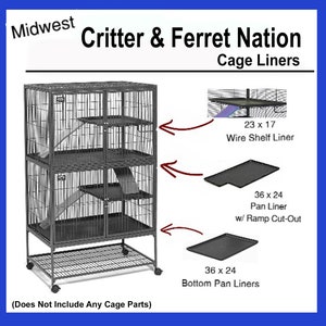Fleece Liners for Critter Nation- Ferret Nation Fleece Liners and Bedding, Absorbent Layer, Double Sewn Liner for Pans and Shelves