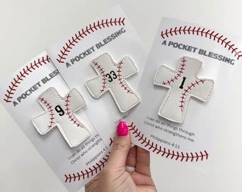 In The Hoop Pocket Cross for Baseball/ Softball Machine Embroidery Design
