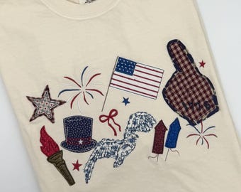 USA Mascot Patches Appliqué Design for Machine Embroidery