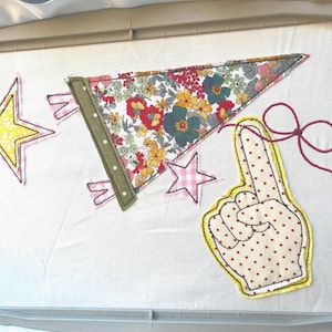 School Sports Mascot Spirit Patches Appliqué Machine Embroidery Design