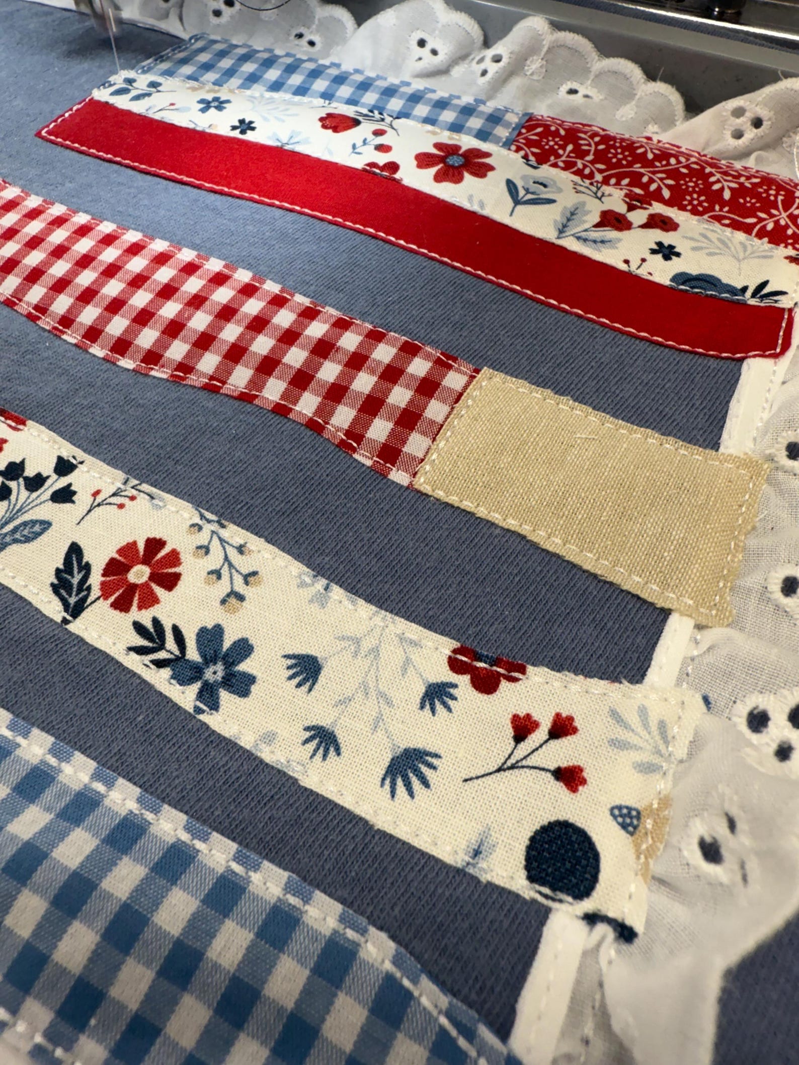 Patchwork Flags Old Glory Patchwork Flag Appliqué Design for Machine Embroidery - Etsy