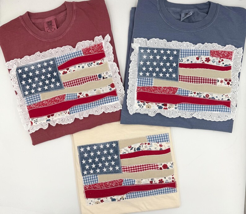 Patchwork Flags Old Glory Patchwork Flag Appliqué Design for Machine Embroidery - Etsy
