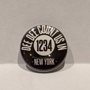 1" Punk Band Button, Featuring Dee Dee Count Us In | Stocking Stuffers