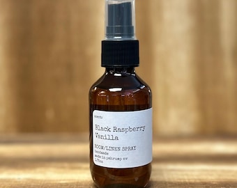 Ambientador en spray de frambuesa negra y vainilla de 50 ml