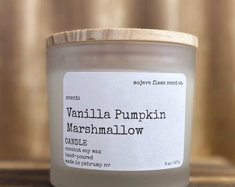 Vela aromática de vainilla, calabaza y malvavisco de 227 g (8 oz)