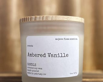 Vela aromática de vainilla ámbar de 227 g (8 oz)