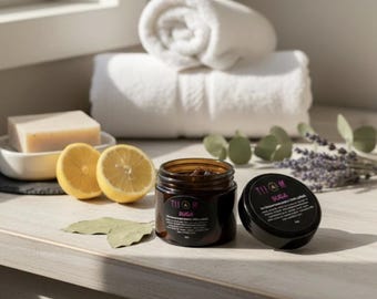 Organic Sugar Scrub | Handmade Exfoliating Body Scrub | Moisturizing Skincare | Gentle Natural Exfoliant | Spa Gift | Vegan Body Care