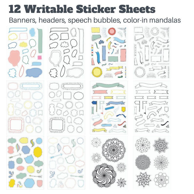 Ultimate Design Stickers Set 24 Sheets Great Value Pack - Etsy
