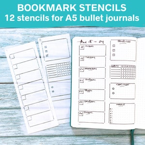 Bullet Style Journal Stencil, Planner Stencil Essential Stencil Set, Circle  Chart Grid Chart Stencils Fits A5 Journal & TN Regular 