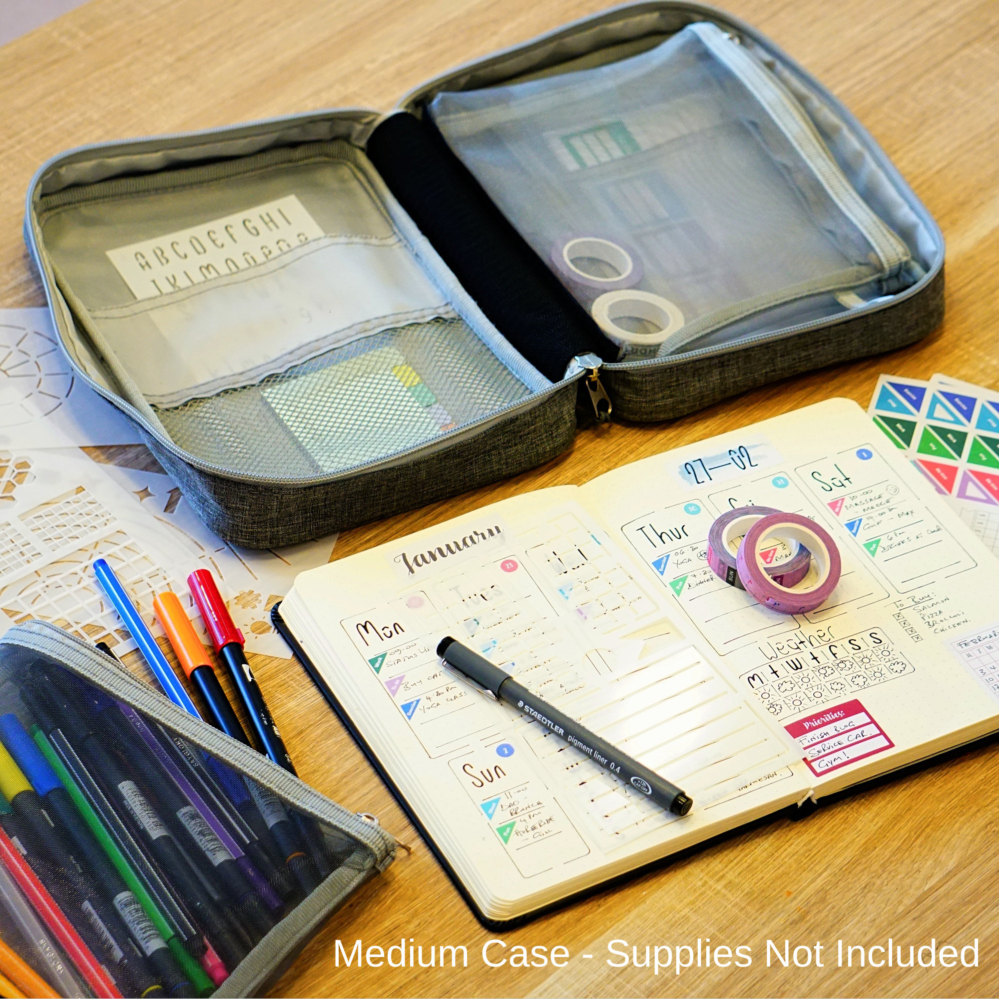 Journal Supplies Storage Case Etsy