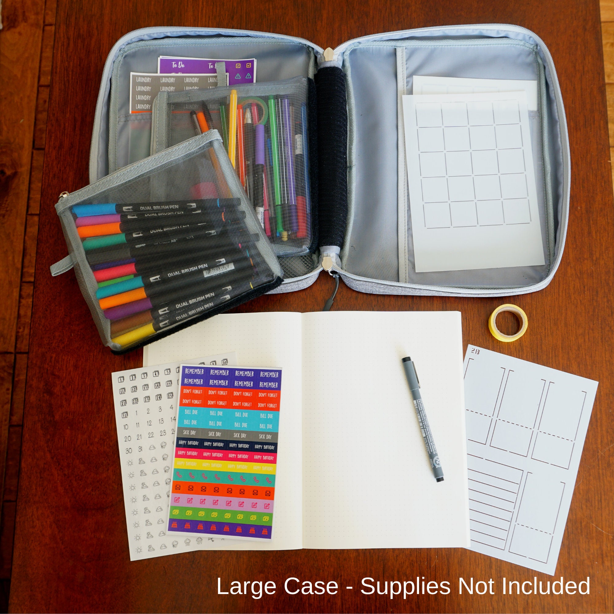 Journal Supplies Storage Case Etsy