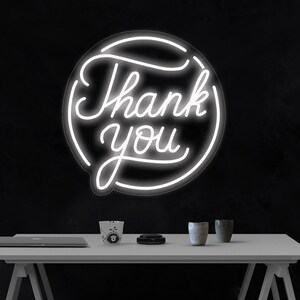 Thank You Neon Sign Flex Light Sign Led Neon Custom Party Home Room Wall Decoration Wedding Led Neon Sign LF010 image 1