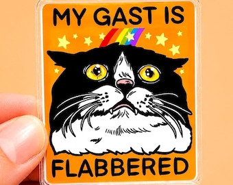 Funny Cat Magnet Motivational Sarcastic Gift for Her Humor Gift for Him Funny Fridge Magnet Unhinged Dad Joke Decor Quirky Goofy Weird
