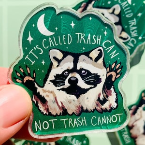 Funny Magnet Car Bumper Magnet Cute Raccoon Magnet Fridge Decor Weird Gift Sarcastic Coworker Gift Cubicle Decor Magnet Locker Decor Dorm