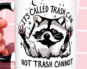 Funny Raccoon Mug Motivation Work Coffee Cup Dad Gift Mug Sarcastic Office Mug Humor Workplace Gift for Her Idea Gift Him Novelty Coffee Mug