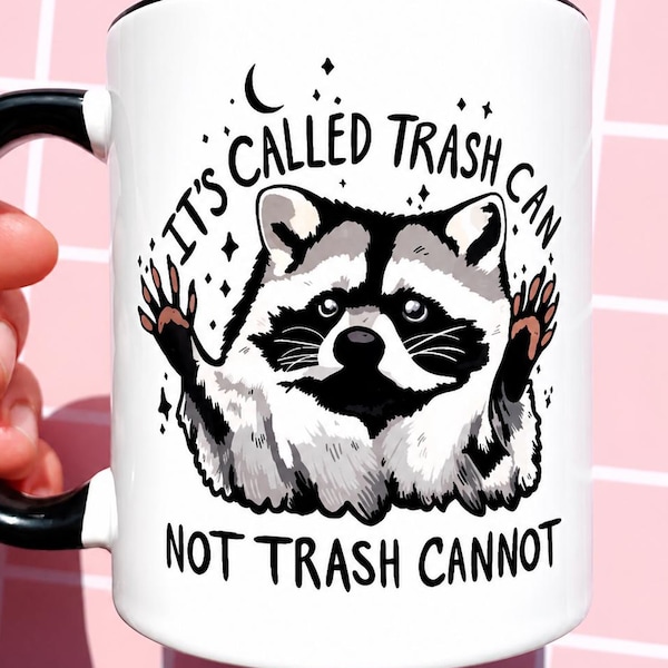 Tazza divertente con procione, tazza da caffè motivazionale per il lavoro, regalo per papà, tazza sarcastica per l'ufficio, umorismo, regalo per il posto di lavoro per lei, idea regalo per lui, tazza da caffè originale