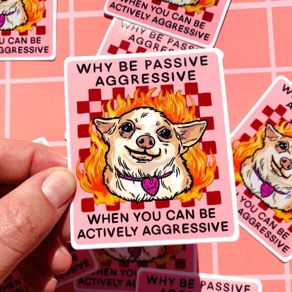 Chihuahua Sticker Funny Dog Decal Hilarious Gift Idea Dog Lover Gift for Coworker Unhinged Sticker Sarcastic Vet Tech Gift Im Just a Girl