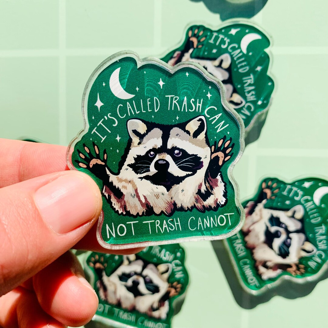 Funny Magnet Car Bumper Magnet Cute Raccoon Magnet Fridge Decor Weird ...