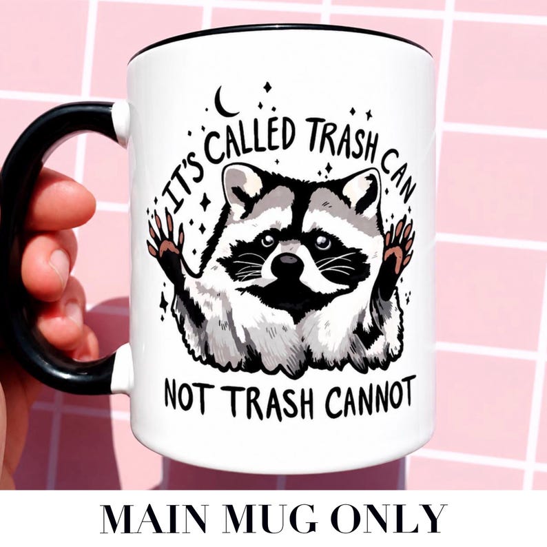 Mug raton laveur drôle Motivation travail tasse de café Mug cadeau papa Mug de bureau sarcastique humour cadeau lieu de travail pour elle idée cadeau lui tasse de café nouveauté image 6