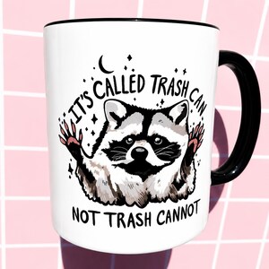 Mug raton laveur drôle Motivation travail tasse de café Mug cadeau papa Mug de bureau sarcastique humour cadeau lieu de travail pour elle idée cadeau lui tasse de café nouveauté image 5