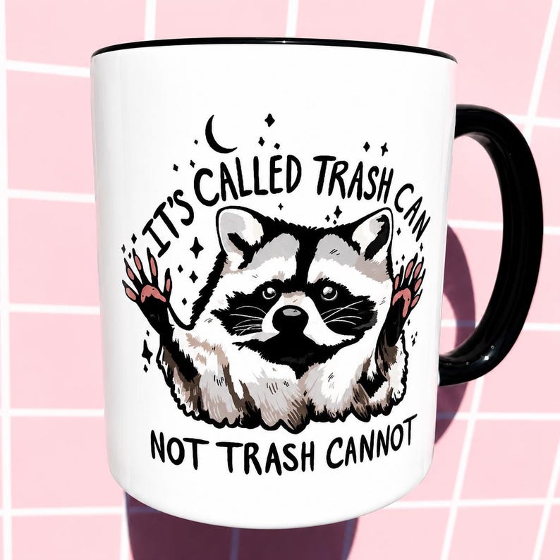 Mug raton laveur drôle Motivation travail tasse de café Mug cadeau papa Mug de bureau sarcastique humour cadeau lieu de travail pour elle idée cadeau lui tasse de café nouveauté image 5