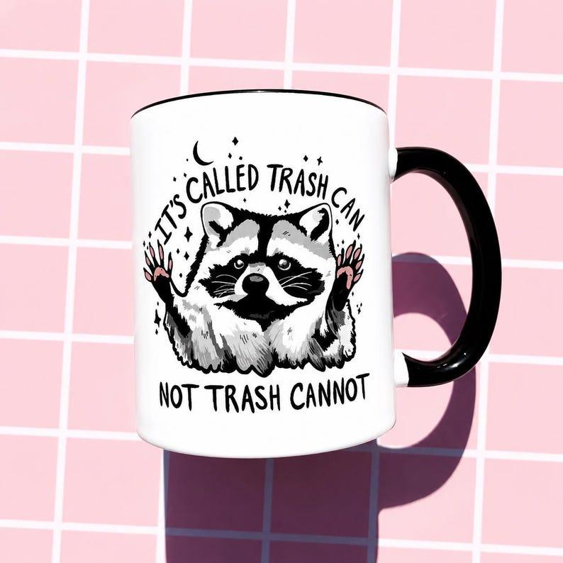 Mug raton laveur drôle Motivation travail tasse de café Mug cadeau papa Mug de bureau sarcastique humour cadeau lieu de travail pour elle idée cadeau lui tasse de café nouveauté image 4