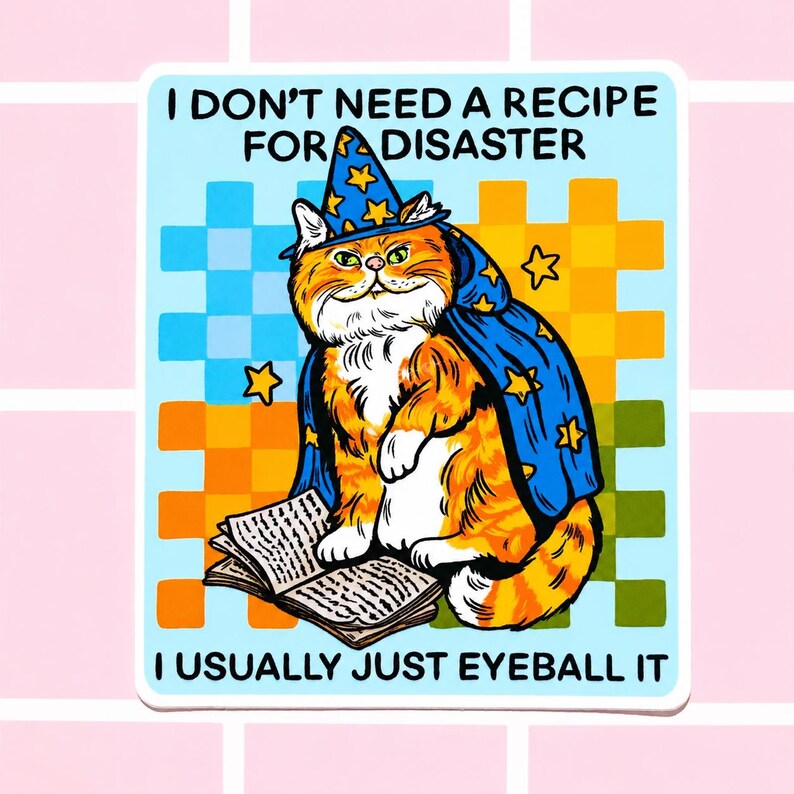 Cat Sticker Funny Decal Cat Lover Gift Sarcastic Humor Hilarious Cat ...