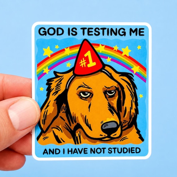 Funny Dog Sticker Lab Decal Pet Owner Hillarious Boss Gift Coworker Ironic Humor Sticker Silly Labrador Sticker Funny Birthday Gift Sarcasm
