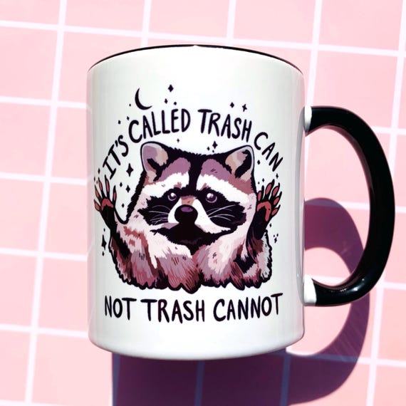 Funny Raccoon Mug Motivation Work Coffee Cup Dad Gift Mug Sarcastic Office Mug Humor Workplace Gift for Her Idea Gift Him Novelty Coffee Mug