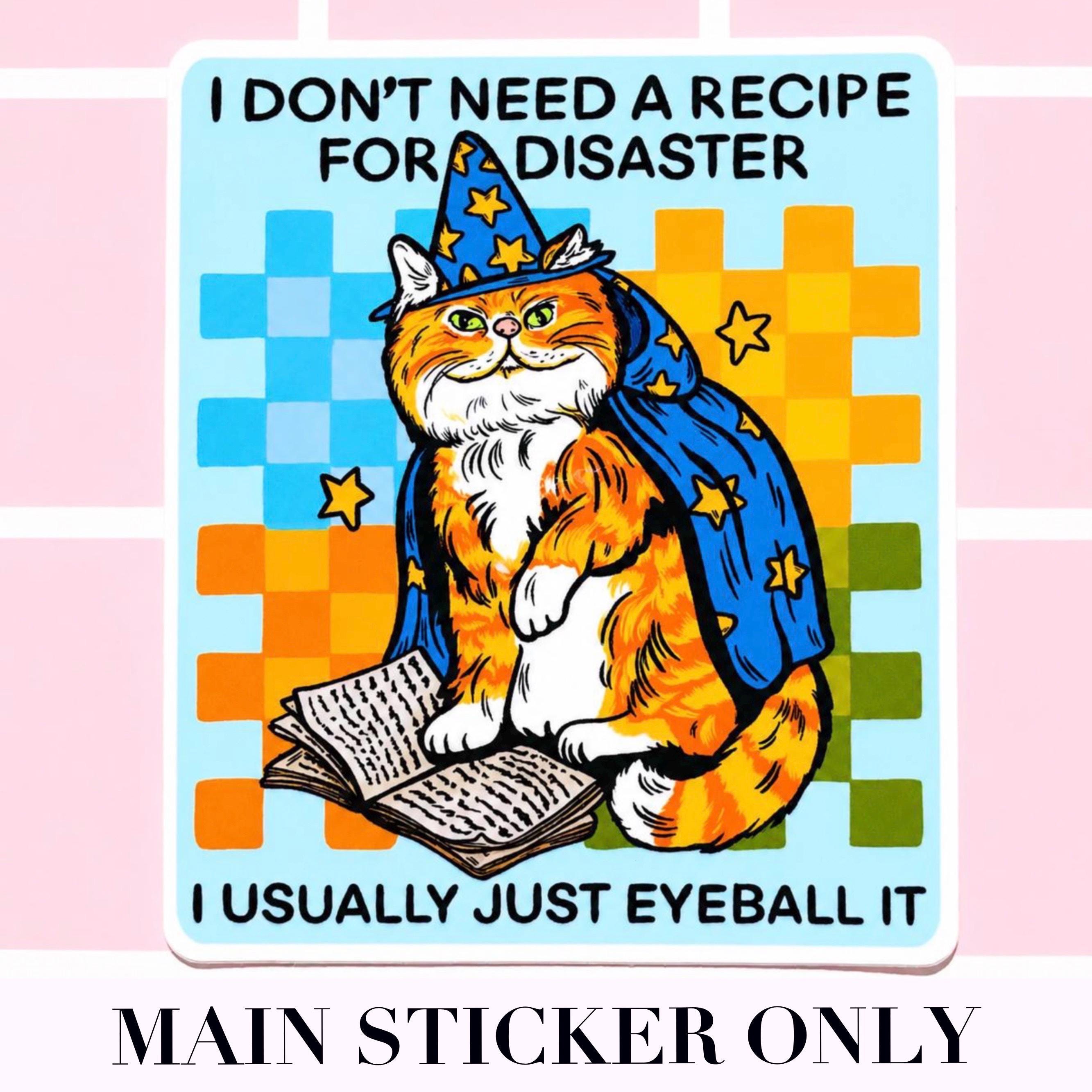 Cat Sticker Funny Decal Cat Lover Gift Sarcastic Humor Hilarious Cat ...