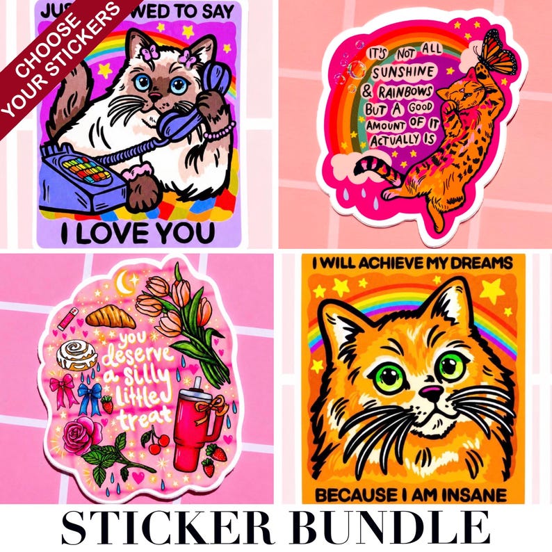 Coquette Sticker Girly Balletcore Decal Cute Sticker Strawberry Gift Kindle Sticker Cute Bumper Sticker Bow Preppy Aesthetic Water Bottle STICKER BUNDLE
