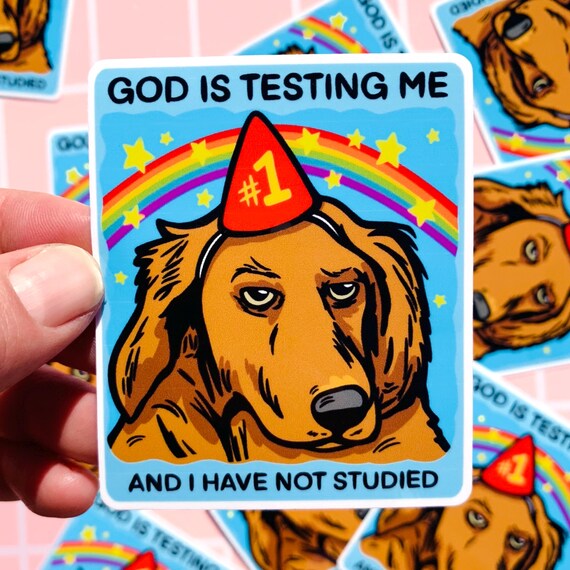 Funny Dog Sticker Lab Decal Pet Owner Hillarious Boss Gift Coworker Ironic Humor Sticker Silly Labrador Sticker Funny Birthday Gift Sarcasm