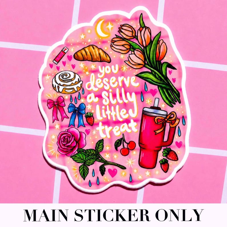 Coquette Sticker Girly Balletcore Decal Cute Sticker Strawberry Gift Kindle Sticker Cute Bumper Sticker Bow Preppy Aesthetic Water Bottle STICKERS ONLY