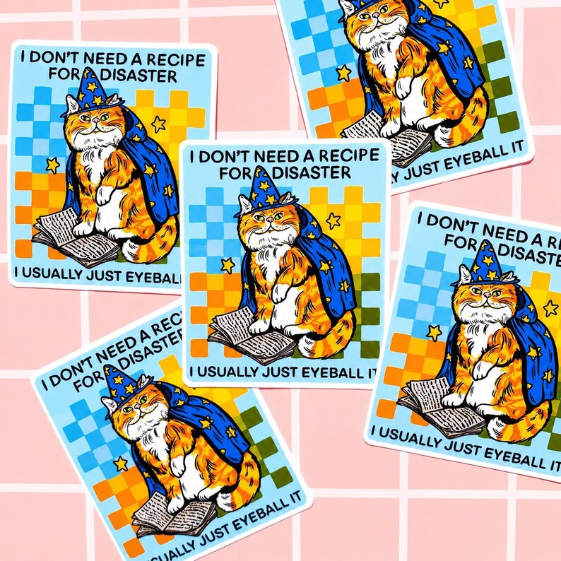 Cat Sticker Funny Decal Cat Lover Gift Sarcastic Humor Hilarious Cat ...