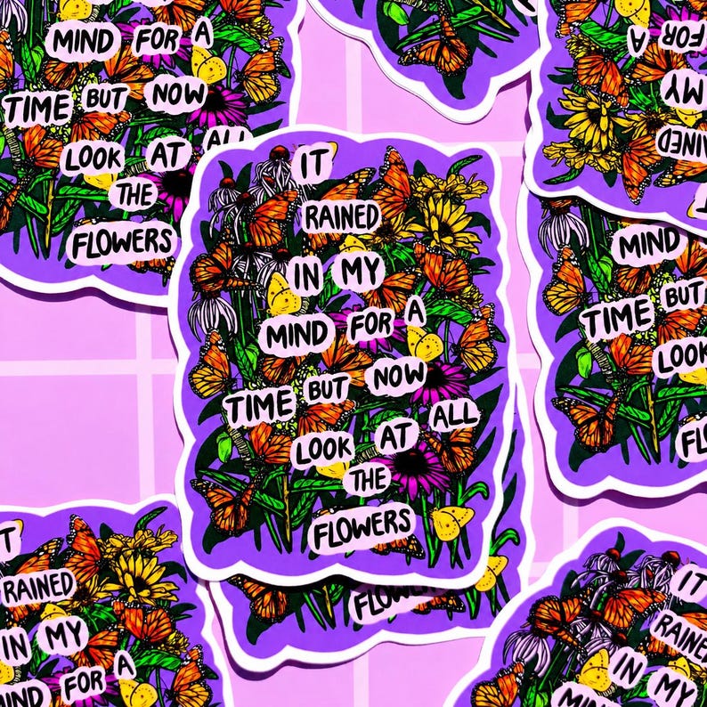 Mental Health Sticker Recovery Decal Feminist Sticker Anxiety Quotes About Life Positivity Gift Social Worker Sticker Psychology Decal Nurse image 2