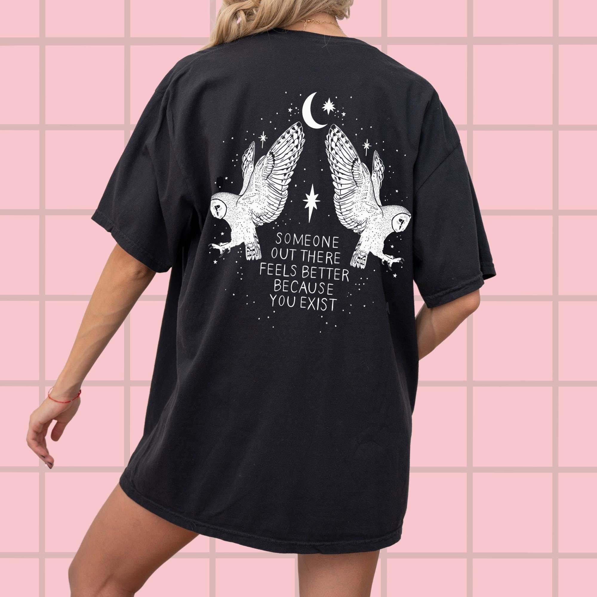 Barn Owl Bird Shirt Mental Health Awareness Tee Wellness Clothing Mental Health Advocacy Apparel Mental Health Recovery Tshirt Cute Women