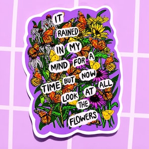 Mental Health Sticker Recovery Decal Feminist Sticker Anxiety Quotes About Life Positivity Gift Social Worker Sticker Psychology Decal Nurse image 6