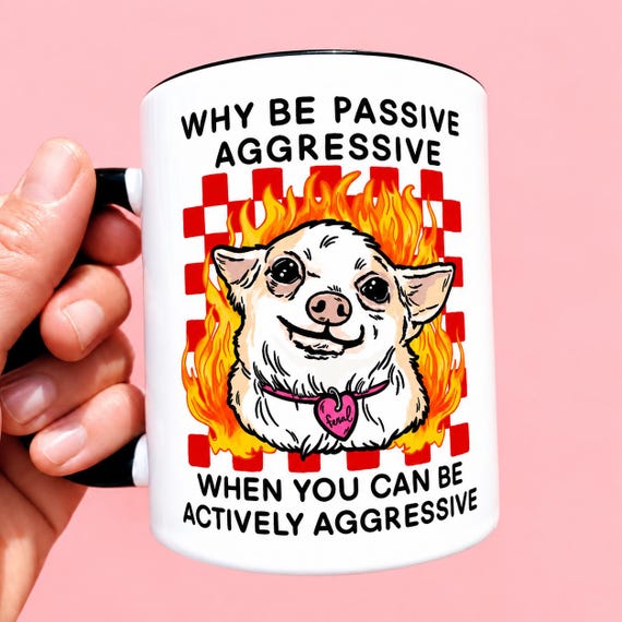 Funny Dog Mug Chihuahua Hilarious Gift Idea Retirement Mug Gift for Coworker Unhinged Coffee Cup Sarcastic Mug Exchange Vet Tech Gift Bestie