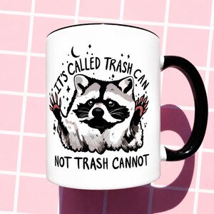Mug raton laveur drôle Motivation travail tasse de café Mug cadeau papa Mug de bureau sarcastique humour cadeau lieu de travail pour elle idée cadeau lui tasse de café nouveauté image 3