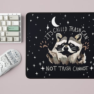 Raccoon Desk Mat Funny Motivation Desk Pad Unhinged Office Hilarious Work Gift Humor Trash Panda Large Mouse Pad Office Decor Work From Home
