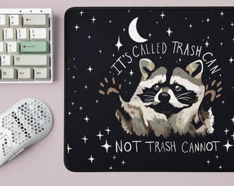 Raccoon Desk Mat Funny Motivation Desk Pad Unhinged Office Hilarious Work Gift Humor Trash Panda Large Mouse Pad Office Decor Work From Home