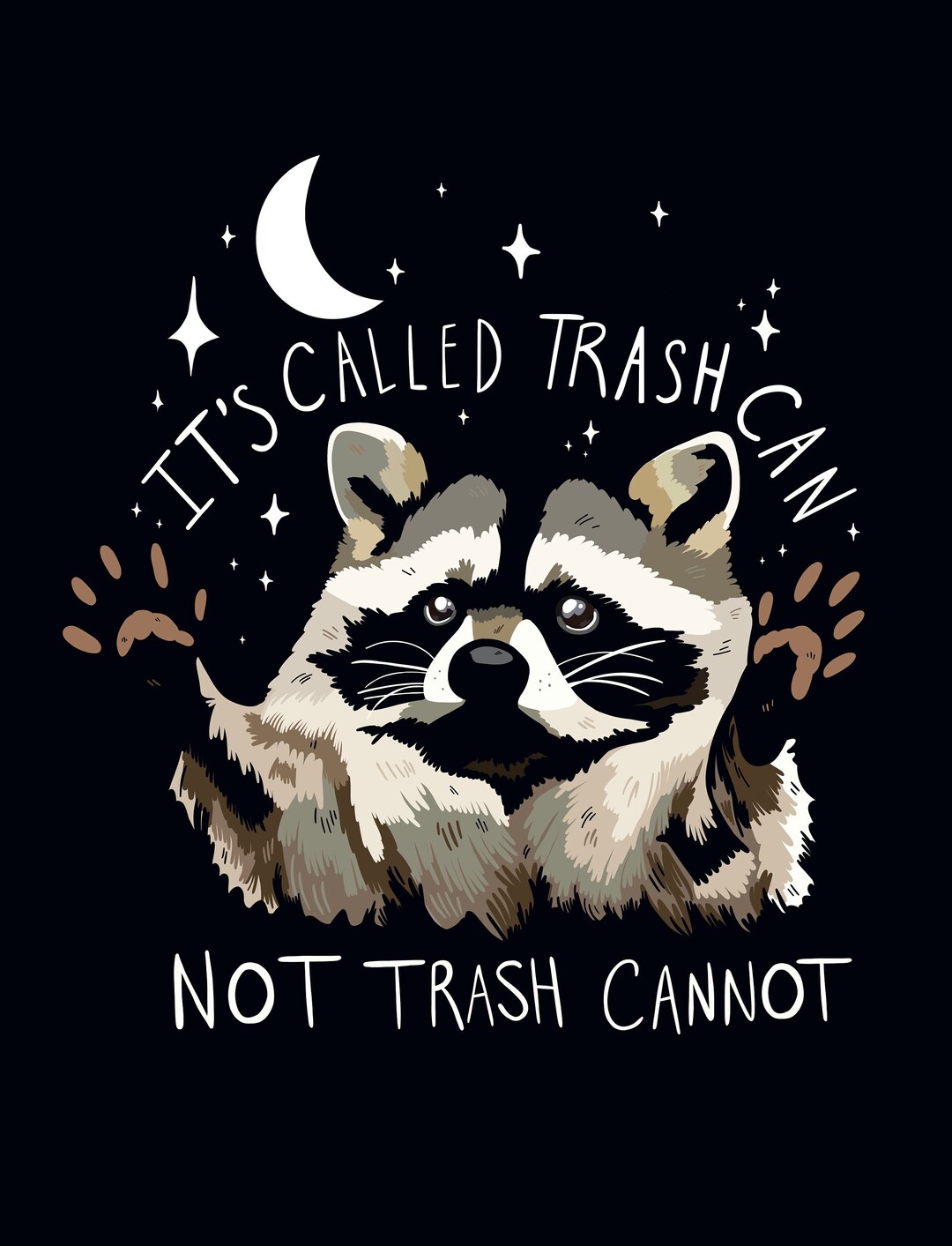 Wall decor funny motivational raccoon print funny classroom poster