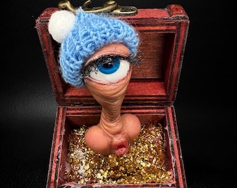 Inheritance Pending - Sculpture – Dark Humor Art Gift | Surreal Oddity Decor | Creepy Funny Home Decor | Gothic Art