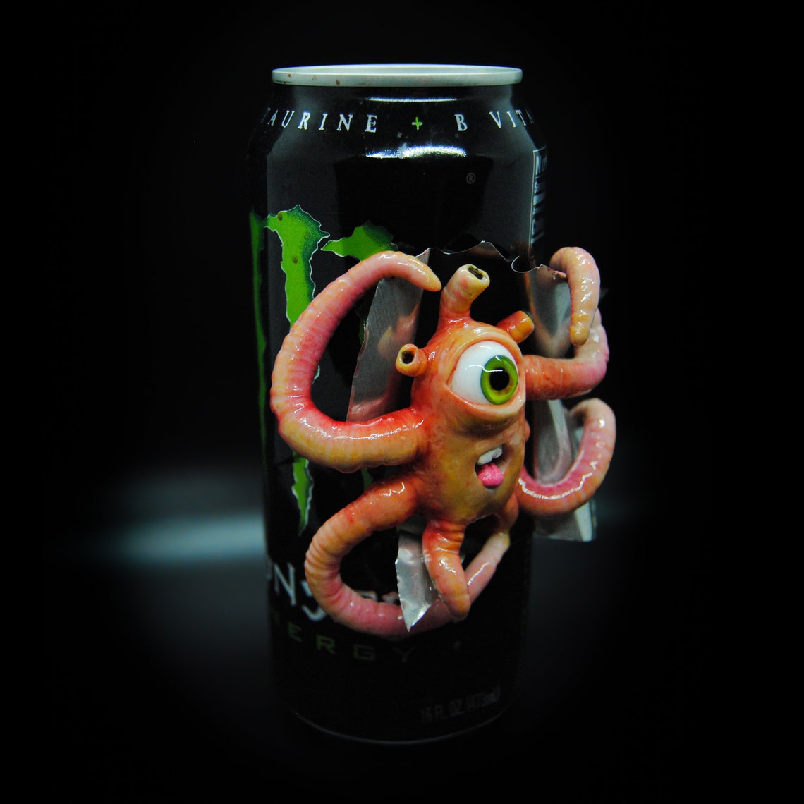 Monster Creature Energy Drink Can Sculpture Décor Piece Art Etsy