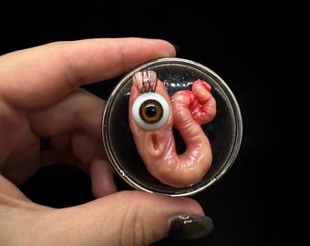 Tolene - Worm Magnet /Hand Sculpted /Oddity Gift